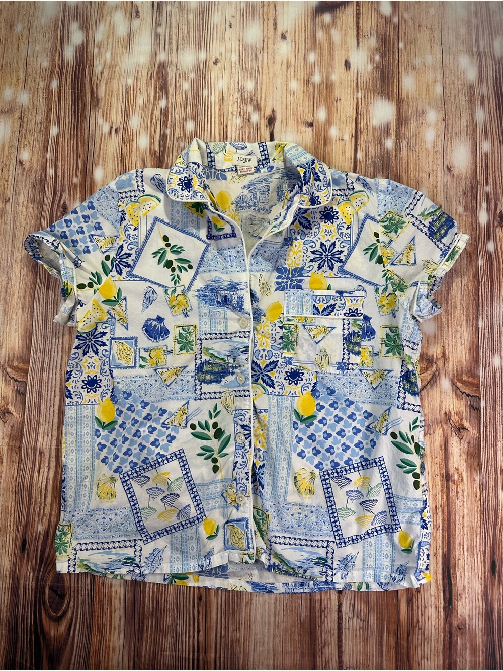 J.Crew Factory Women’s Cotton Short Pajama Set Size Medium - Picture 4 of 13